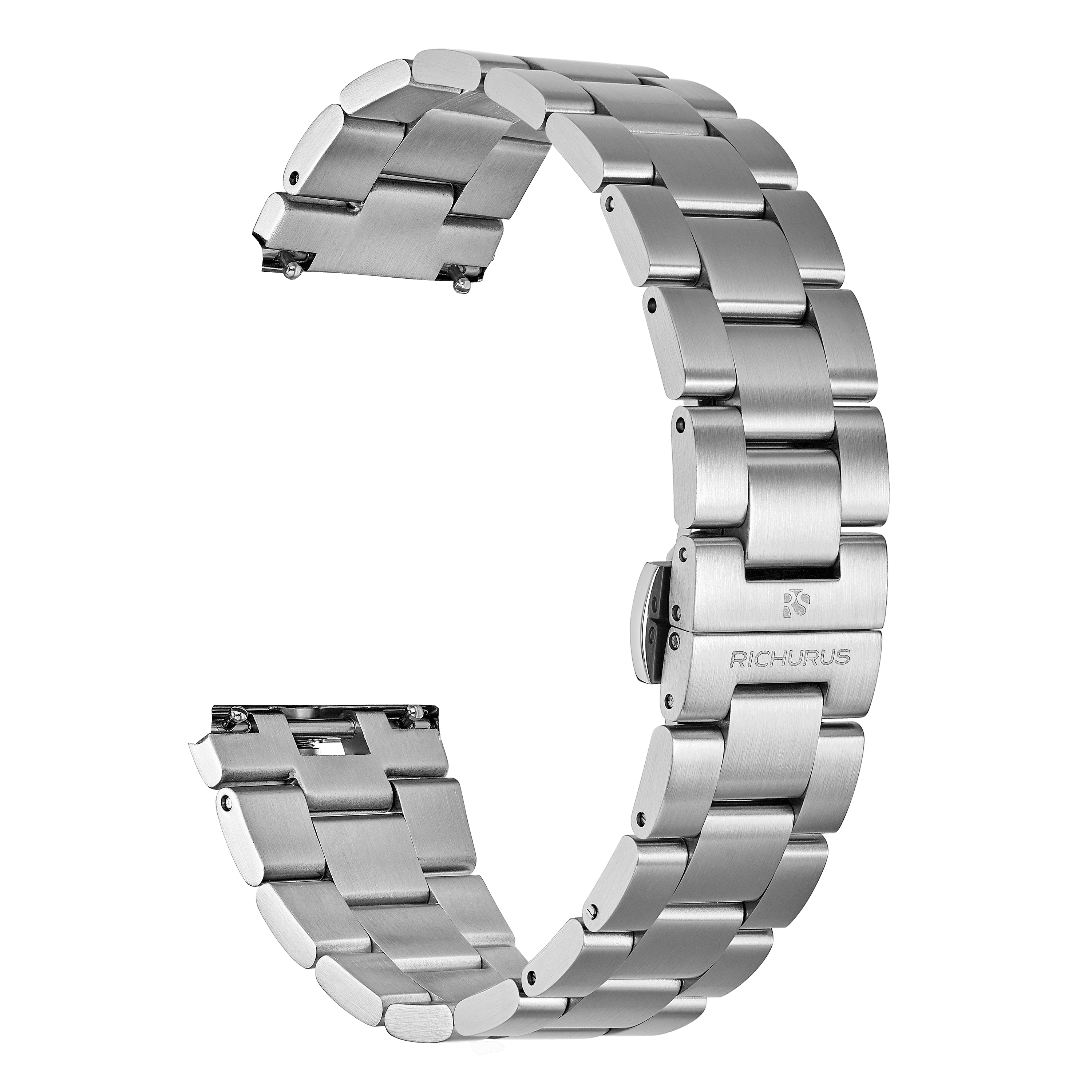 316 Stainlss Steel Bracelet with Quick-release Function – Dual Push Butterfly Clasp - RICHURUS WATCHES