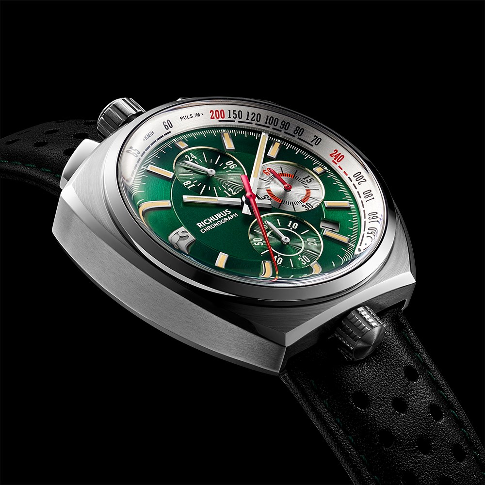 The Bullhead Chrono RS3 - Green - Racing-Inspired Classic