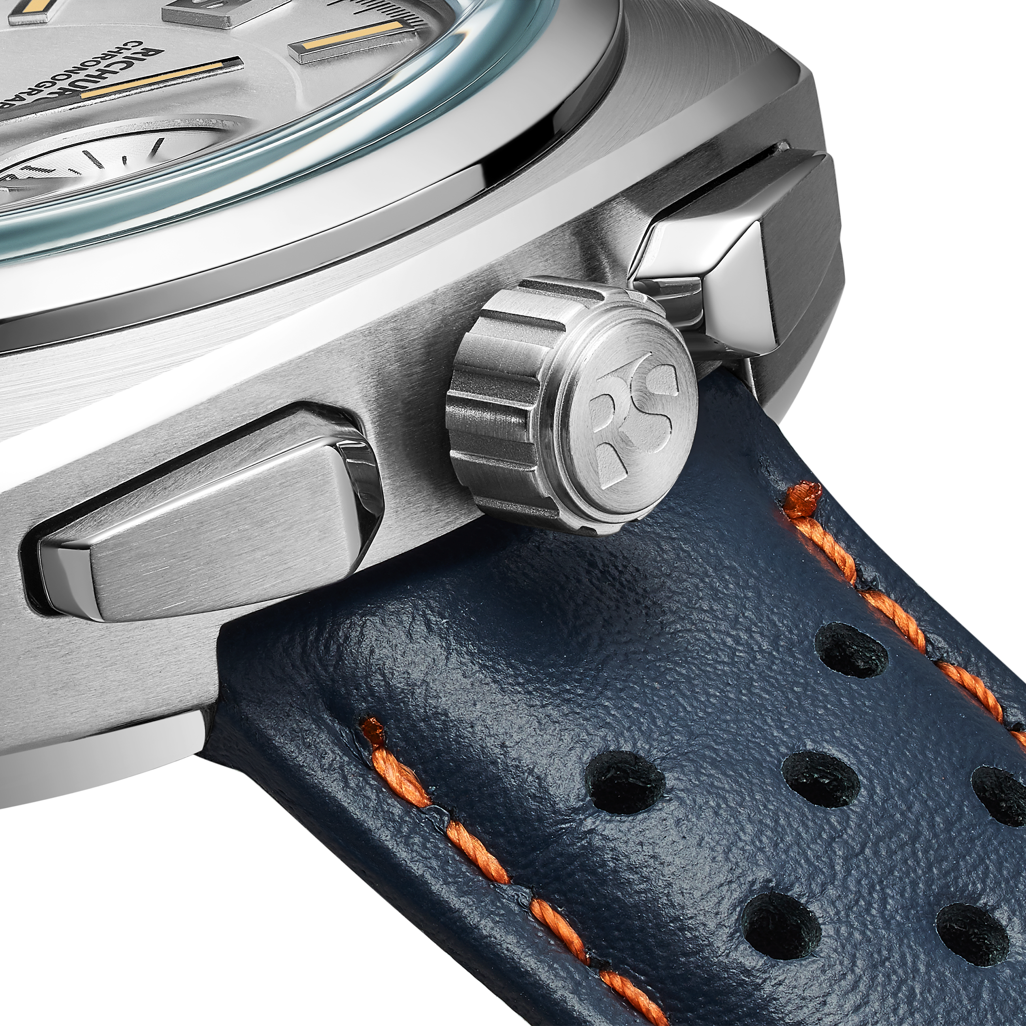 The Bullhead Chrono - Racing-Inspired Classic - Leather - Azure