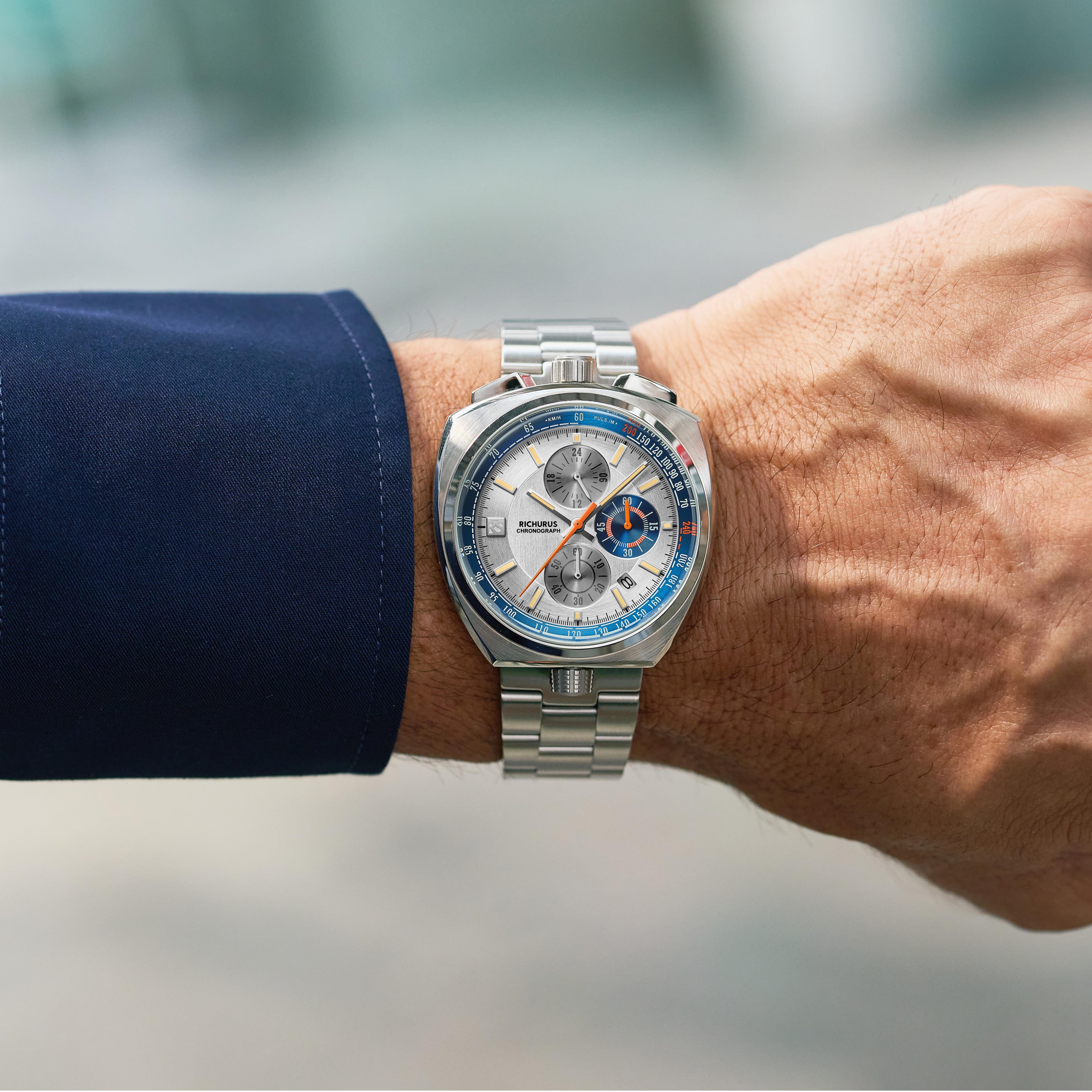 The Bullhead Chrono – Racing-Inspired Classic - Bracelet - Azure