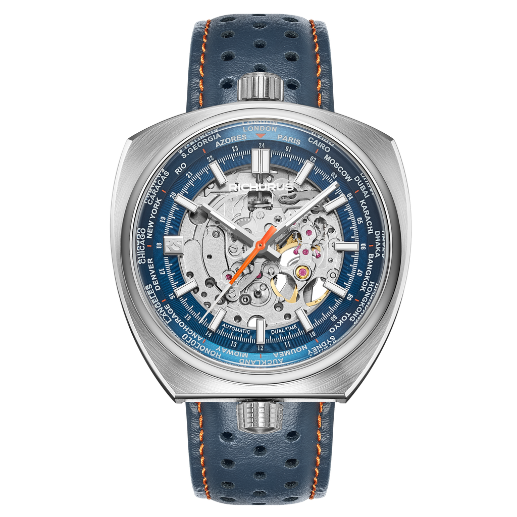 The Bullhead Automatic - Leather - Blue
