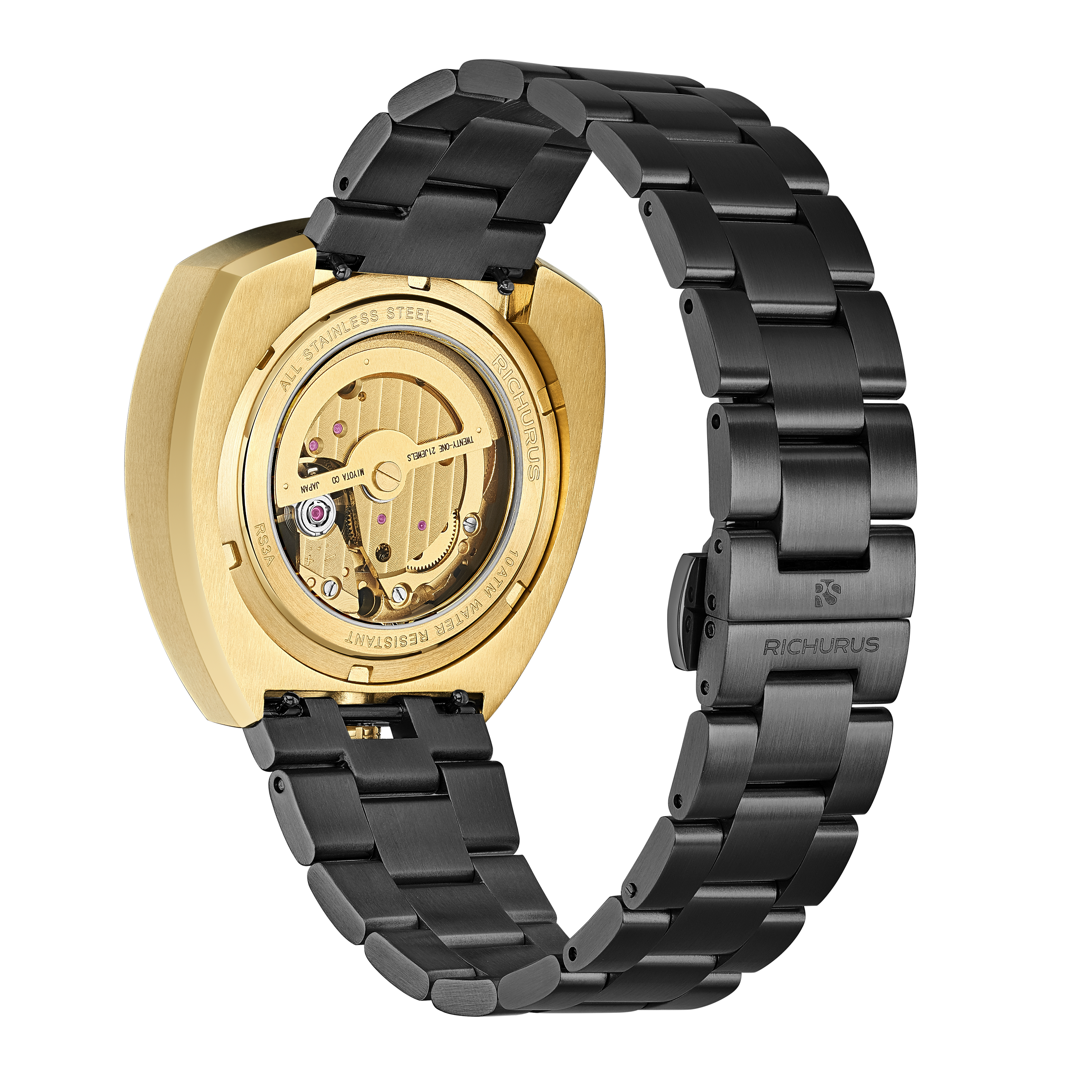 The Bullhead Automatic Skeleton – World Timer - Bracelet - Gold
