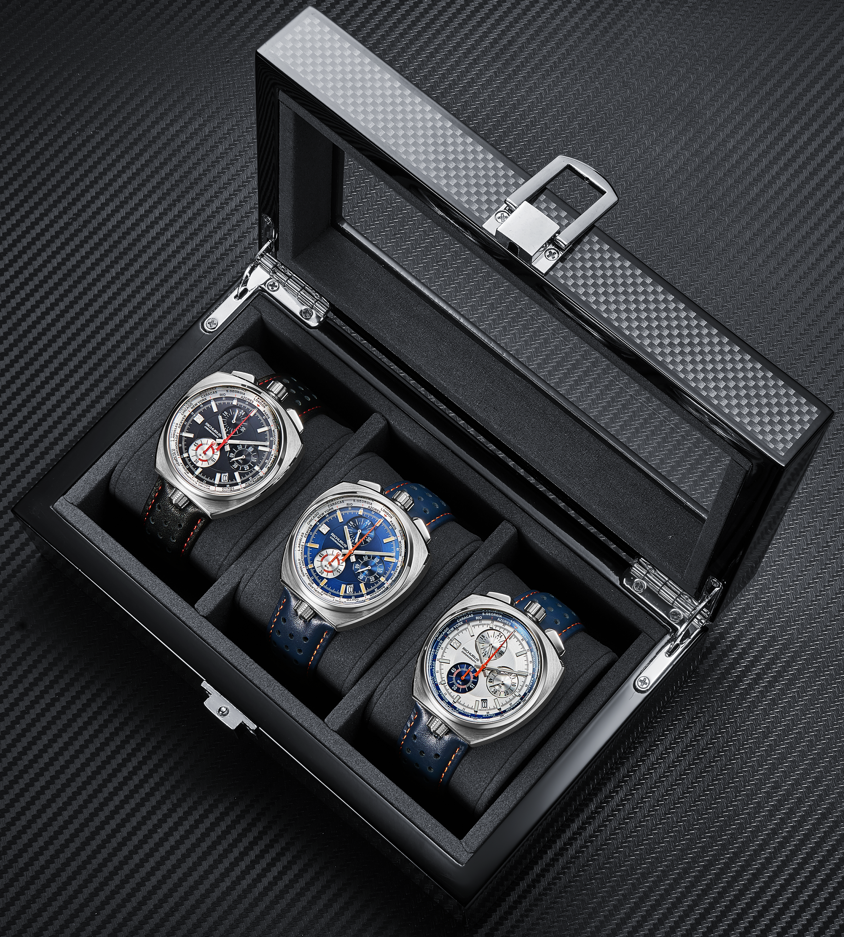 The Bullhead Chrono S - Next Generation - Leather Blue