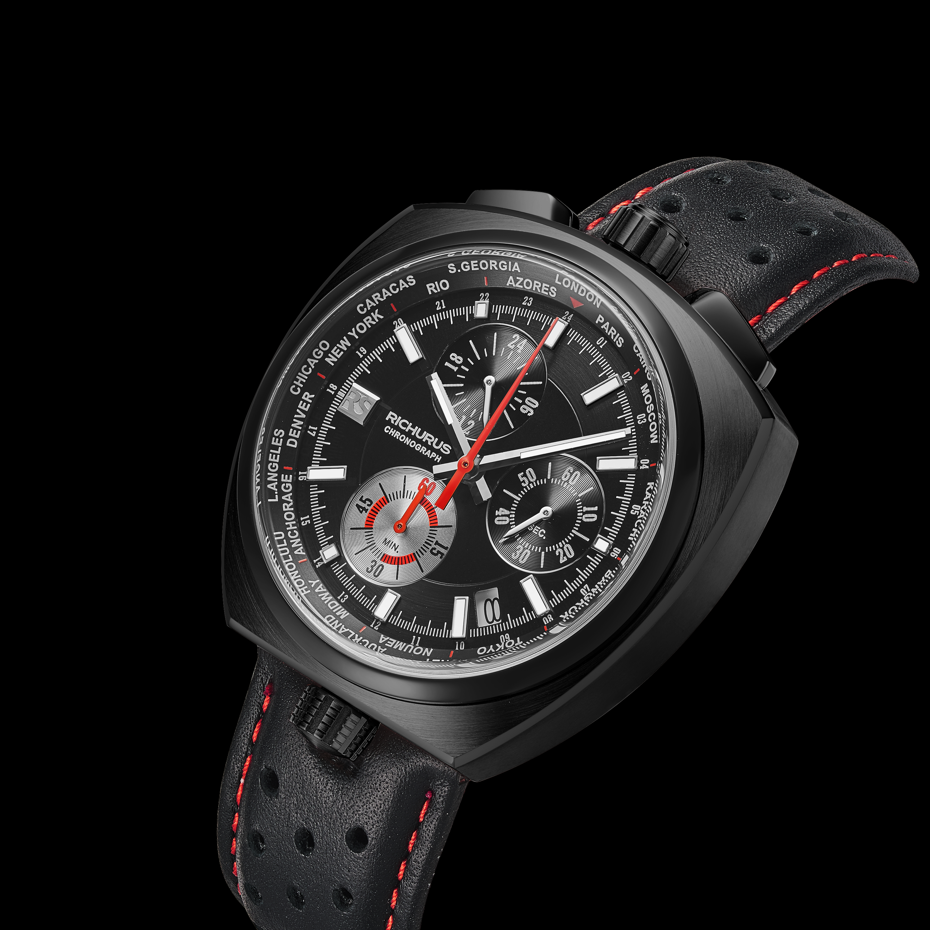 The Bullhead Chrono S - Next Generation - Leather Stealth