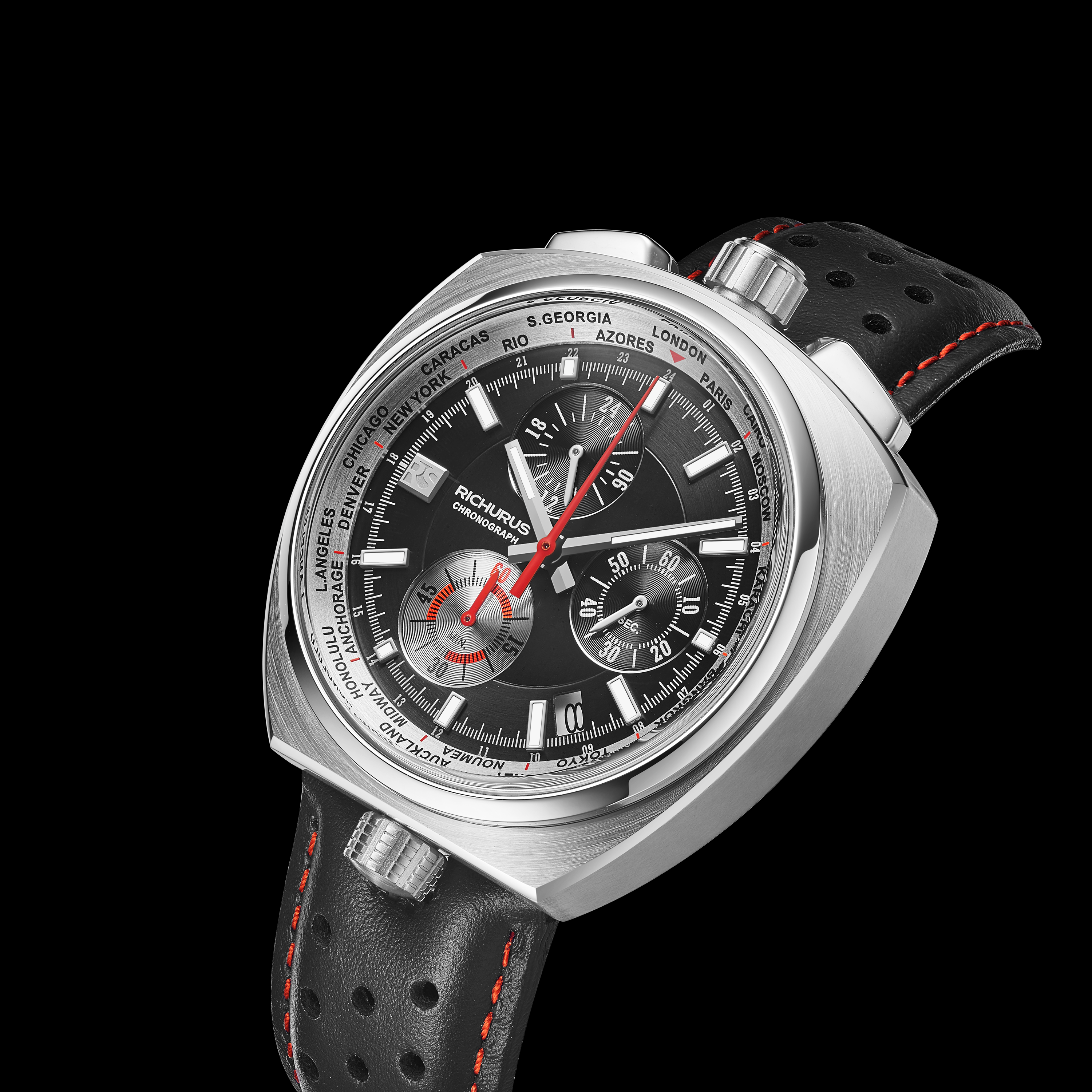 The Bullhead Chrono S - Next Generation - Leather Black