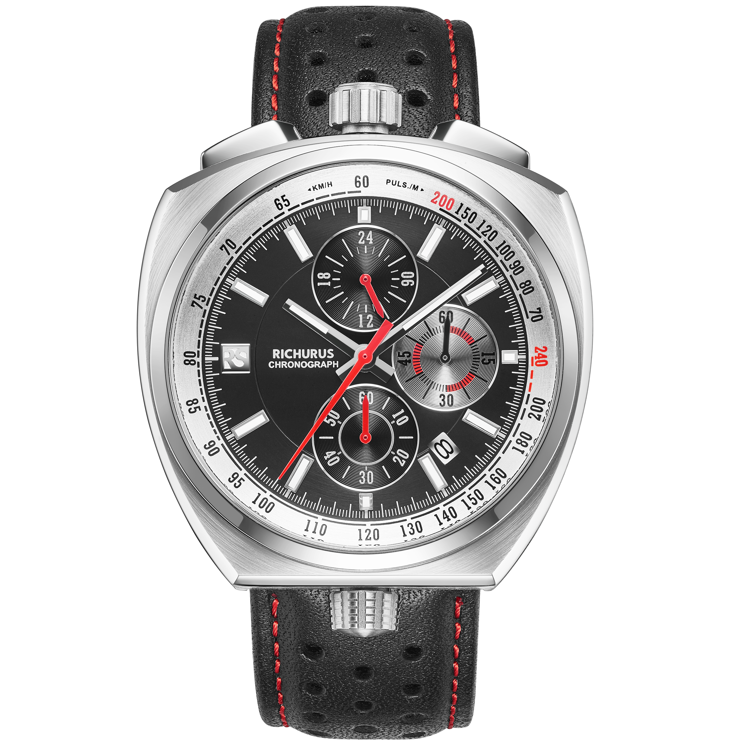 The Bullhead Chrono RS3 - Black - Racing-Inspired Classic