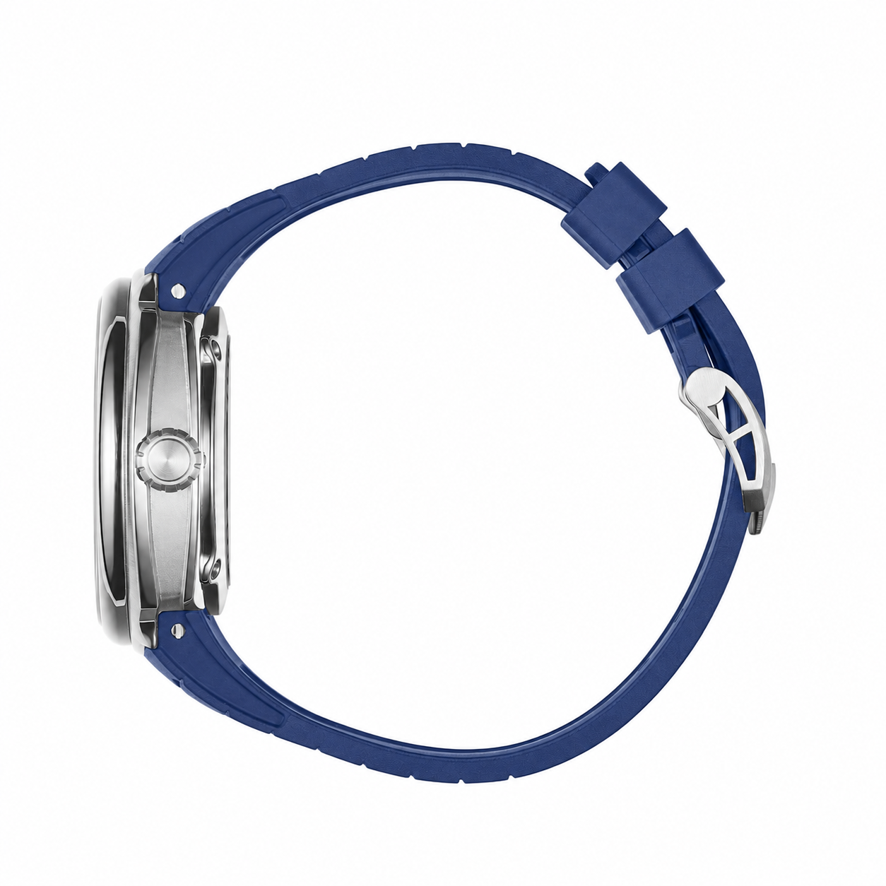 The Gravity Automatic - Silver - Blue Strap