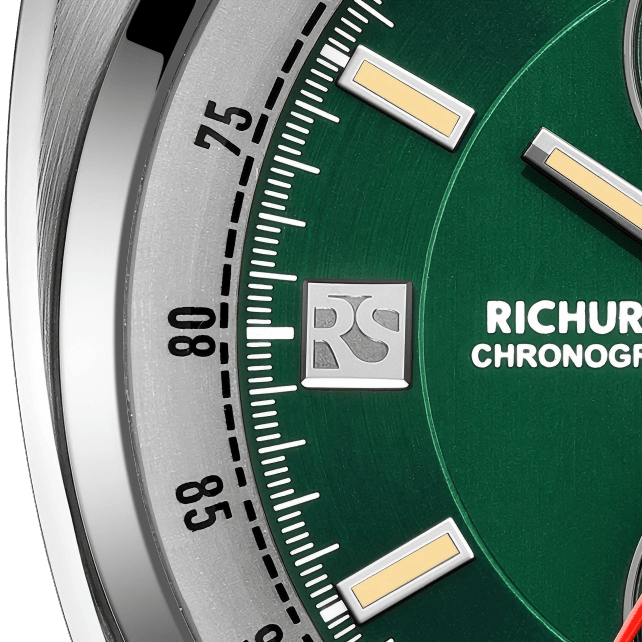 The Bullhead Chrono RS3 - Green - Racing-Inspired Classic - RICHURUS WATCHES