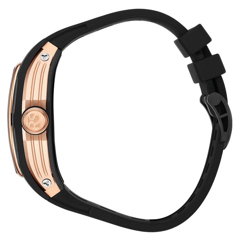 The Carbon Fiber – Rosegold/Black – Skeleton – Automatic Mechanical - RICHURUS WATCHES