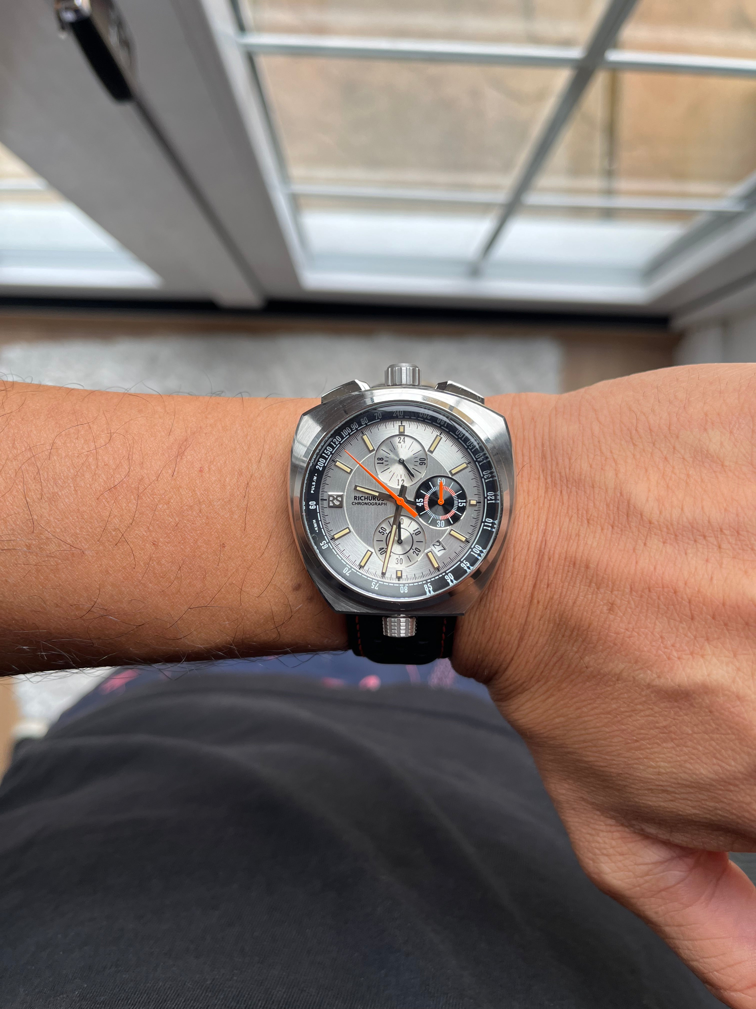 The Bullhead Chrono RS3 - Silver - Racing-Inspired Classic