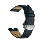 The Genuine Leather Strap of Bullhead – Blue with Orange Stitch