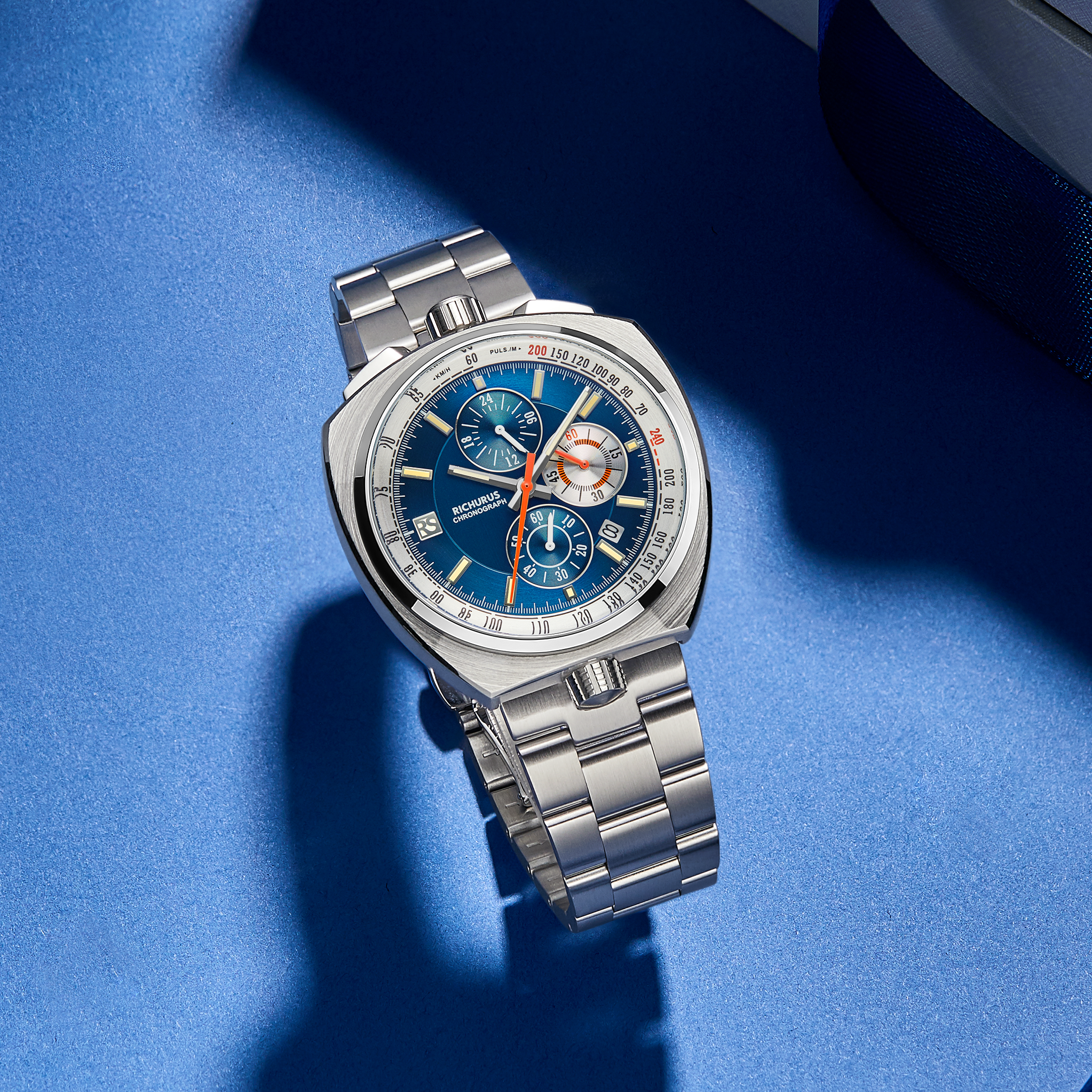 The Bullhead Chrono RS3 - Blue - Racing-Inspired Classic
