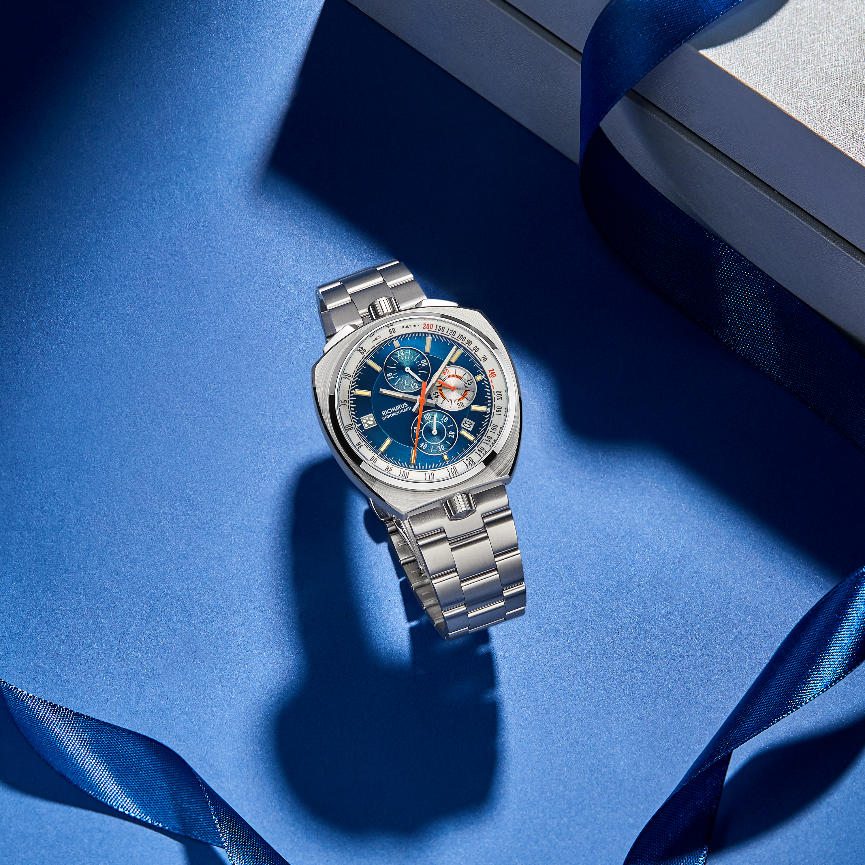 The Bullhead Chrono RS3 - Blue - Racing-Inspired Classic