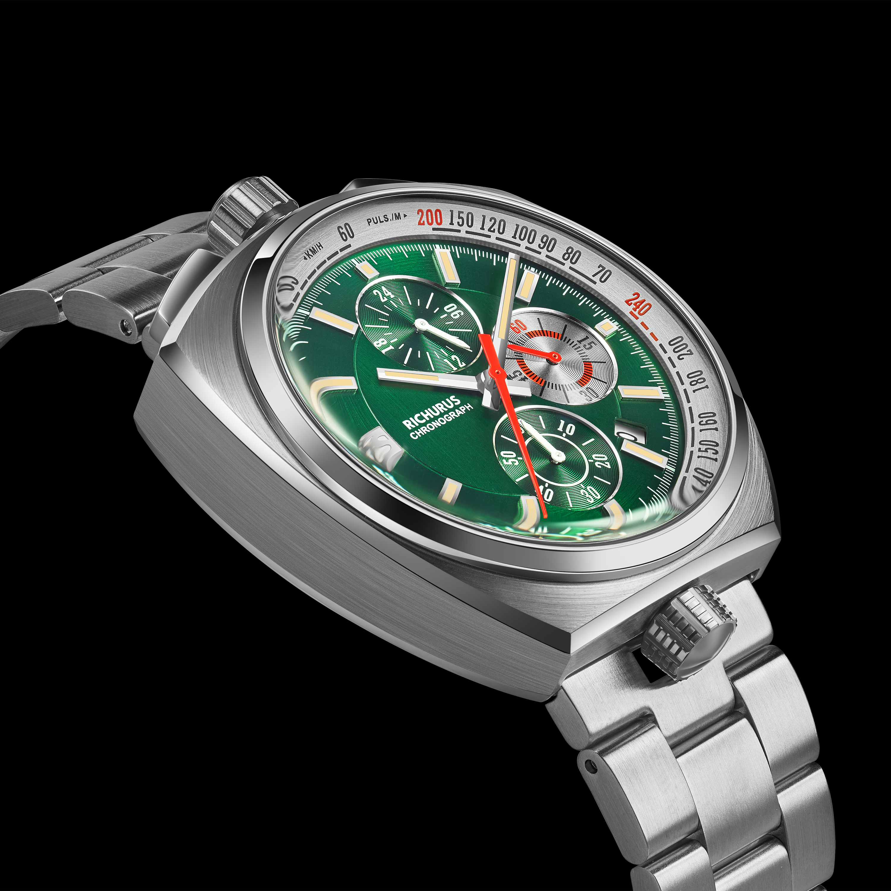 The Bullhead Chrono – Racing-Inspired Classic - Bracelet - Green