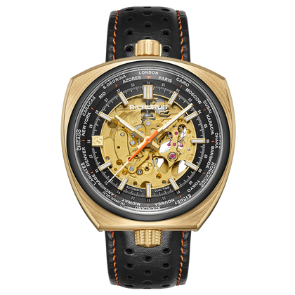 The Bullhead Automatic - Leather - Gold
