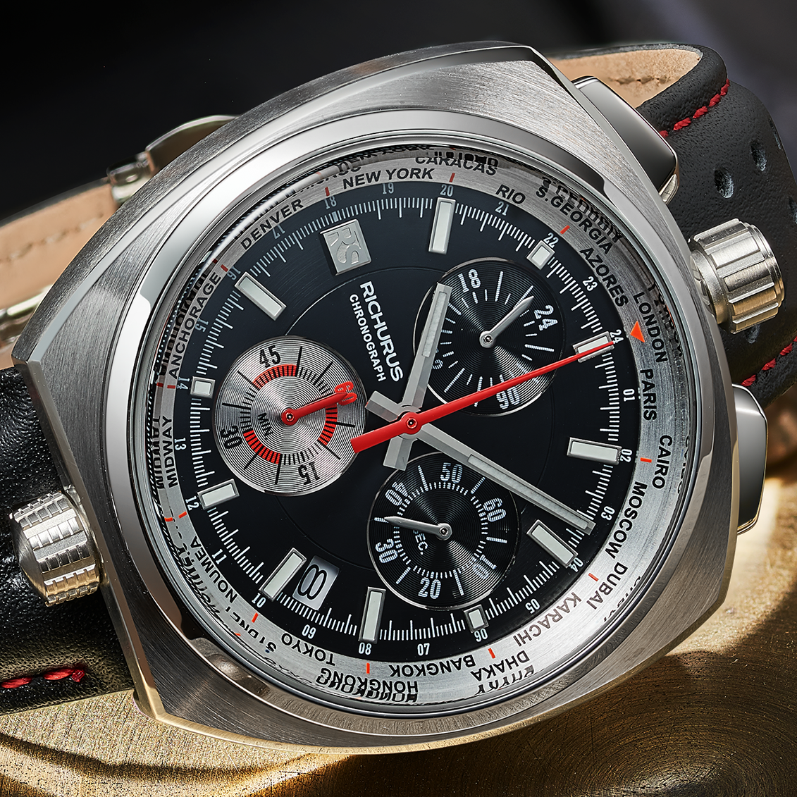The Bullhead Chrono S - Next Generation - Leather Black