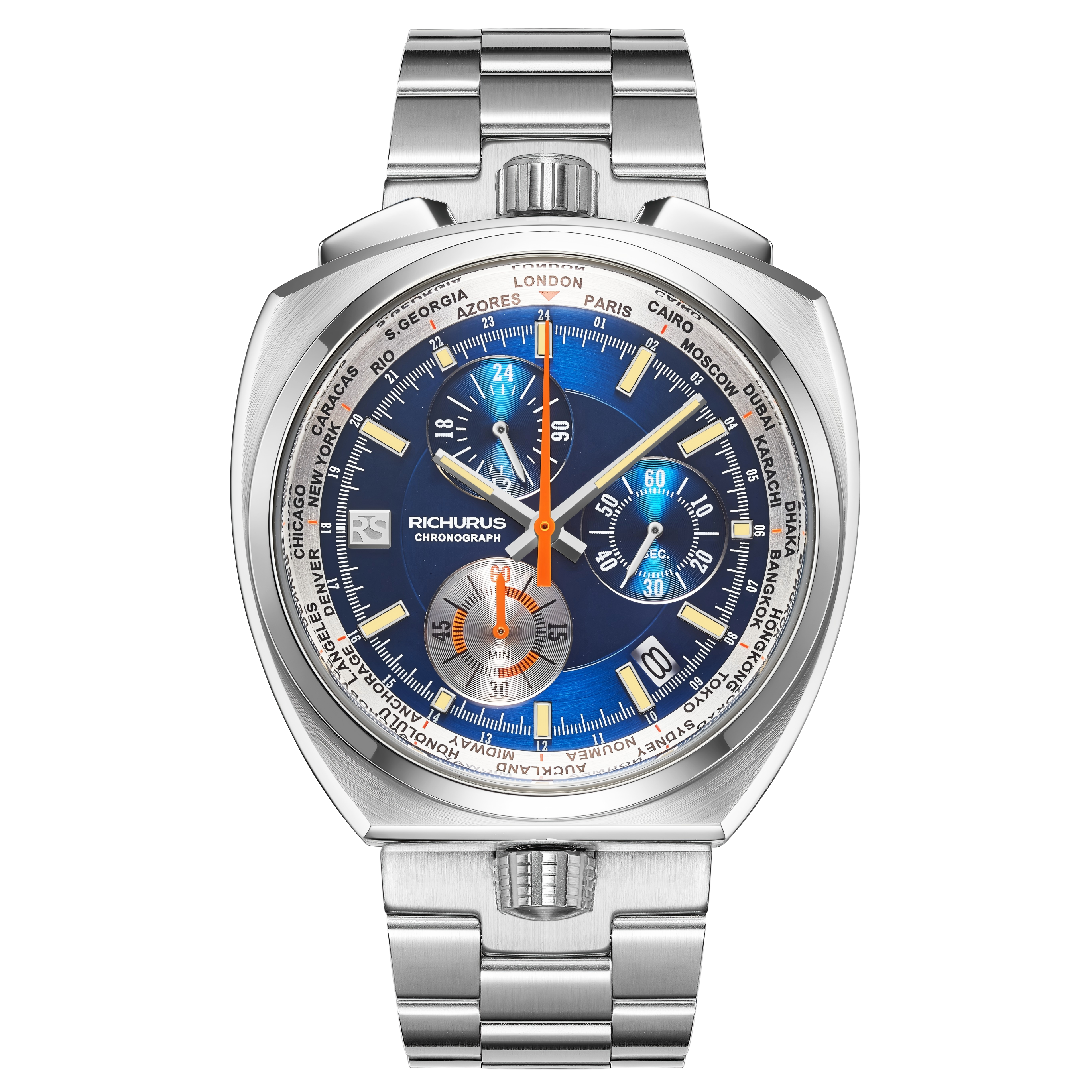 The Bullhead Chrono S - Next Generation - Leather Blue