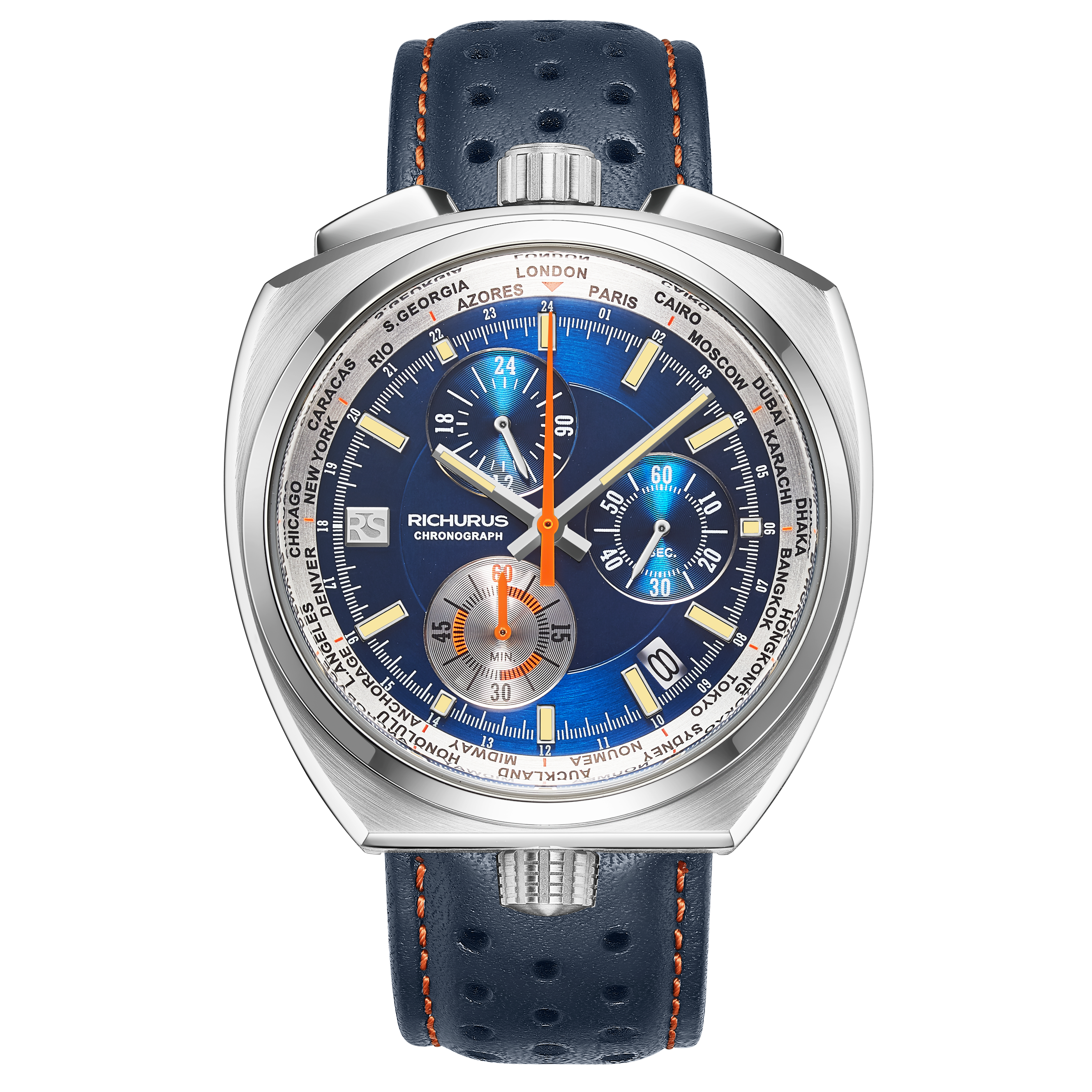 The Bullhead Chrono S - Next Generation - Leather Blue