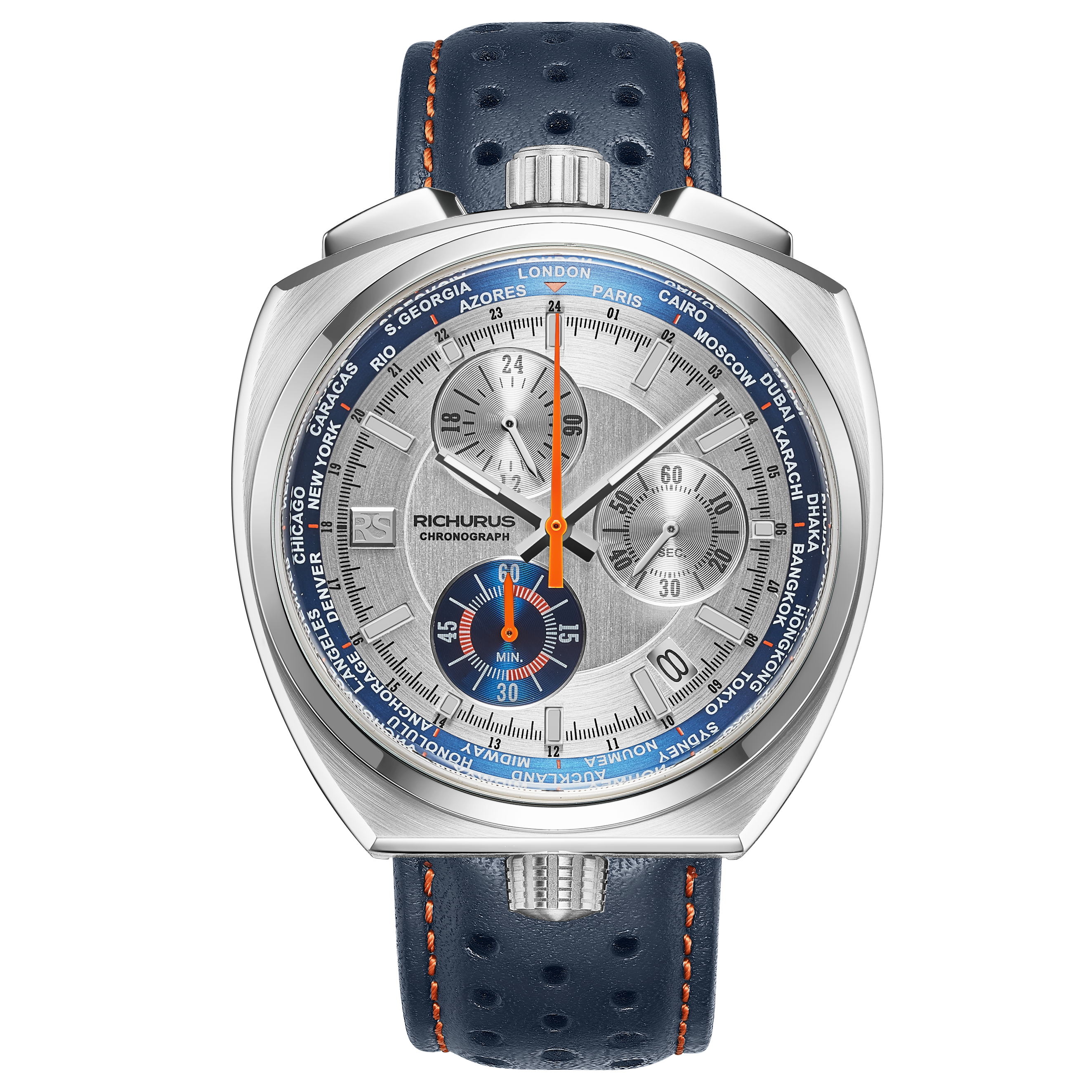 The Bullhead Chrono S - Next Generation - Leather Azure