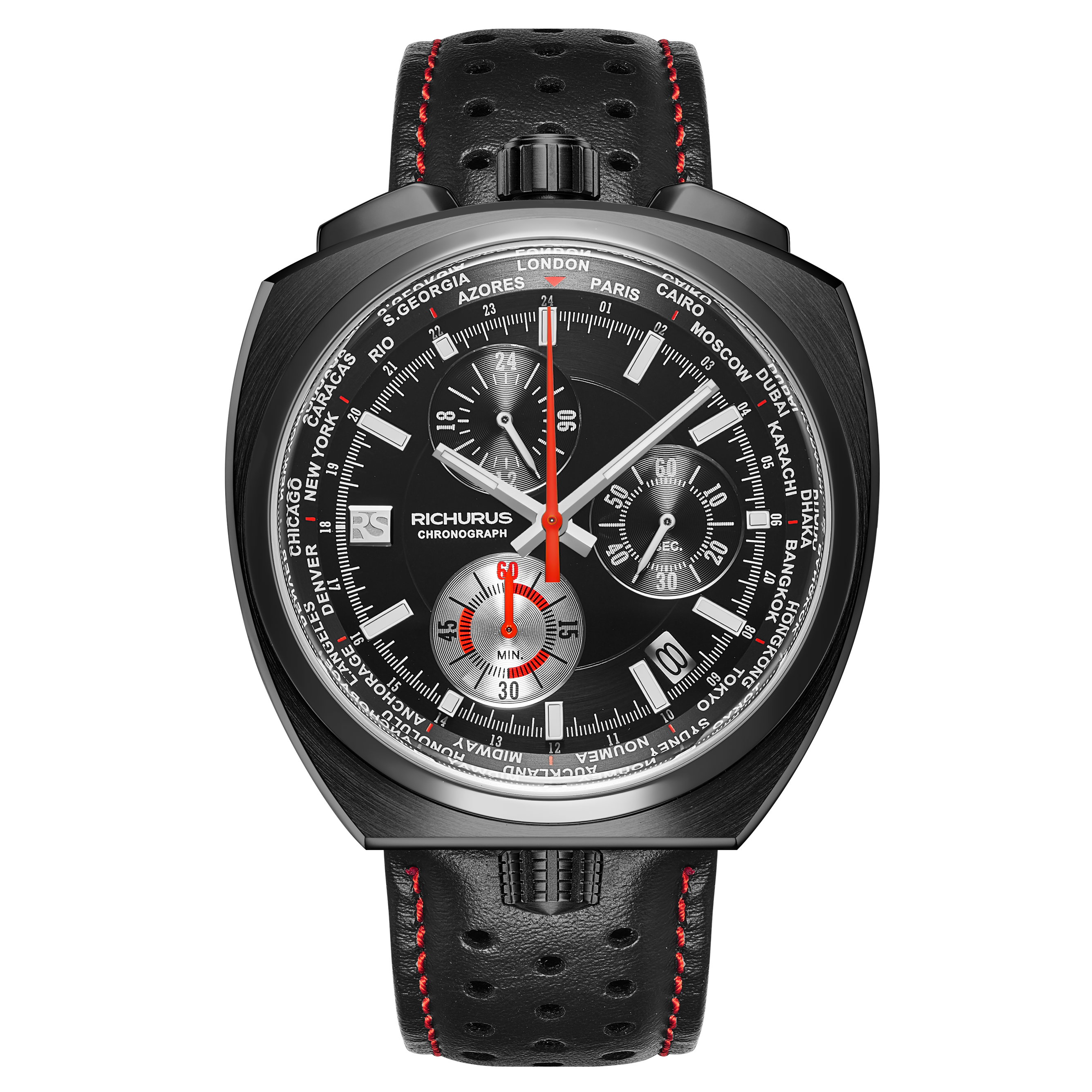 The Bullhead Chrono S - Next Generation - Leather Stealth