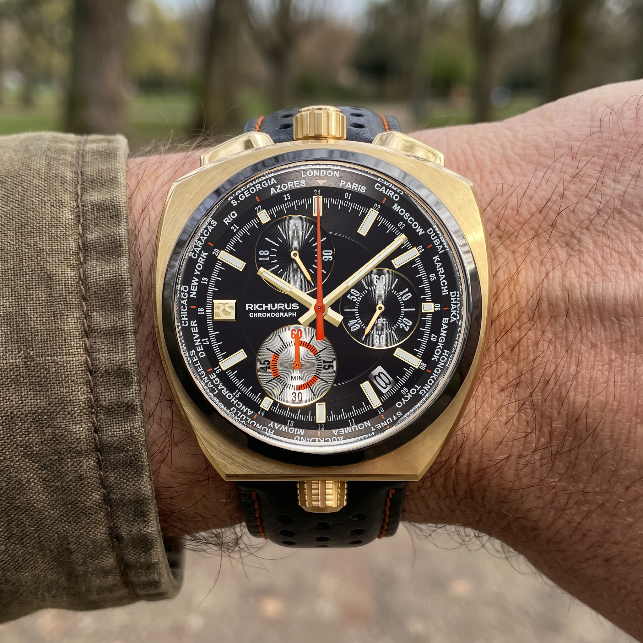 Bullhead Chrono S – Next Generation – Leather Gold