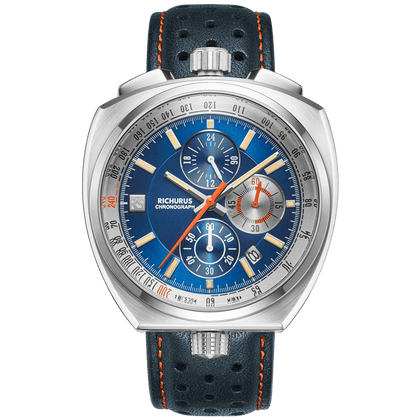 The Bullhead Chrono - Leather - Blue