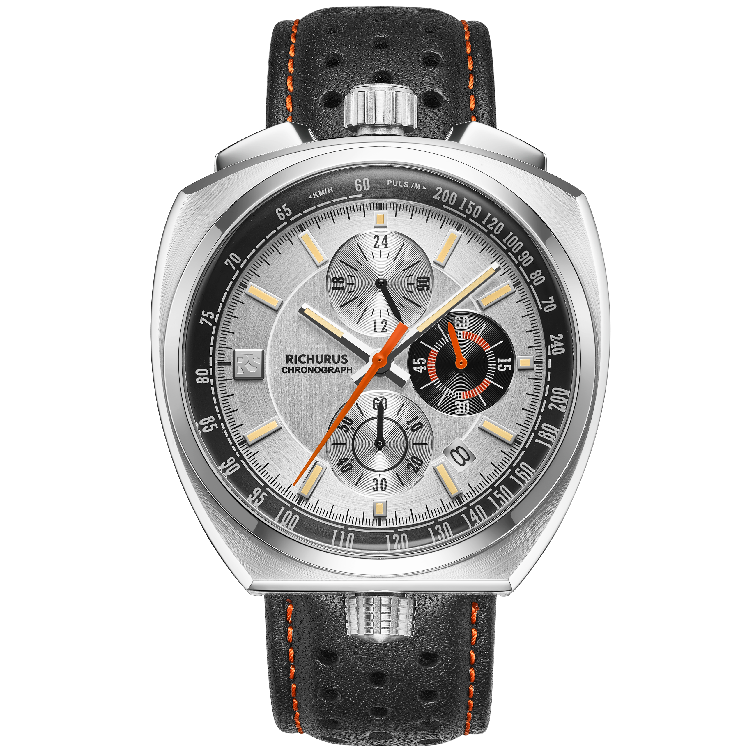 The Bullhead Chrono RS3 - Silver - Racing-Inspired Classic