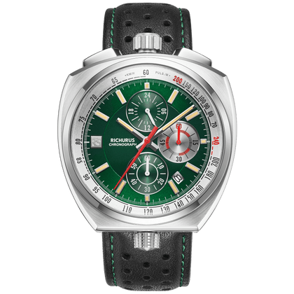 The Bullhead Chrono - Leather - Green
