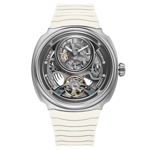 The Gravity Automatic - Silver - Beige Strap