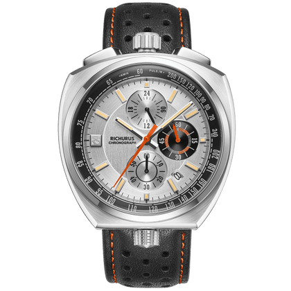 The Bullhead Chrono - Leather - Silver