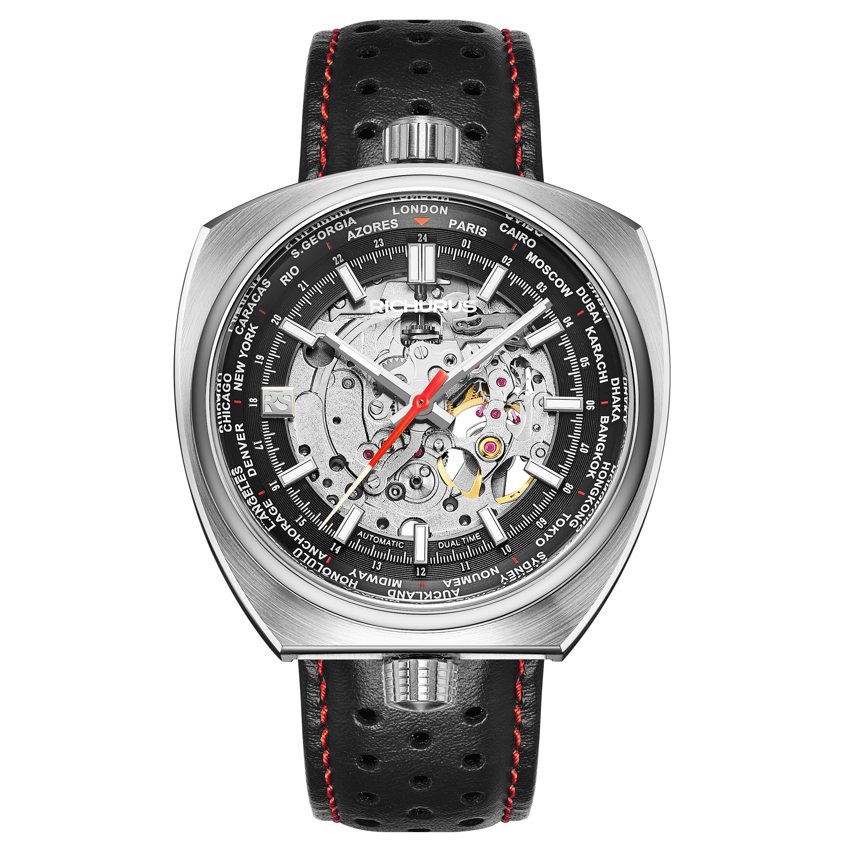 The Bullhead Automatic - Leather - Black