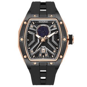 The Starship RS4 – Rosegold/Black – Kyanite Sand - RICHURUS WATCHES