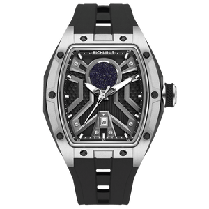 The Starship RS4 – Silver/Black – Kyanite Sand - RICHURUS WATCHES