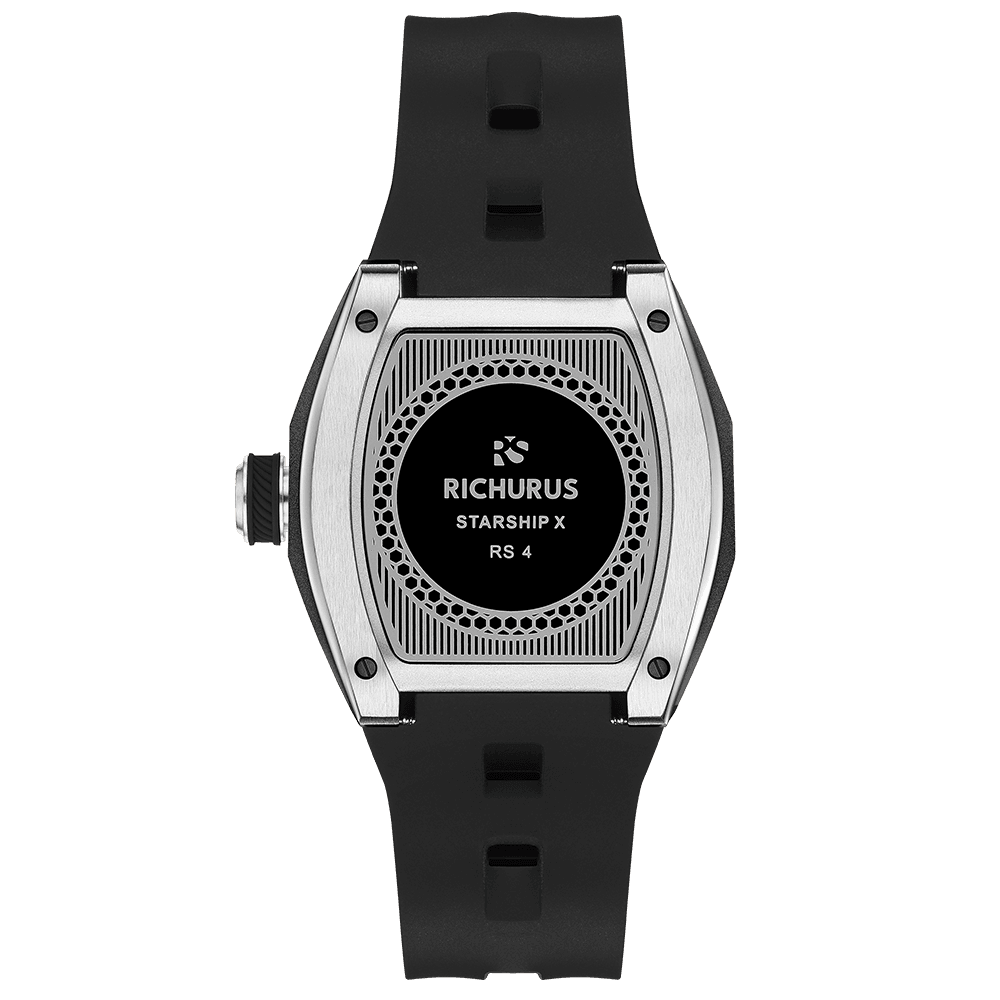 The Starship RS4 – Silver/Black – Kyanite Sand - RICHURUS WATCHES