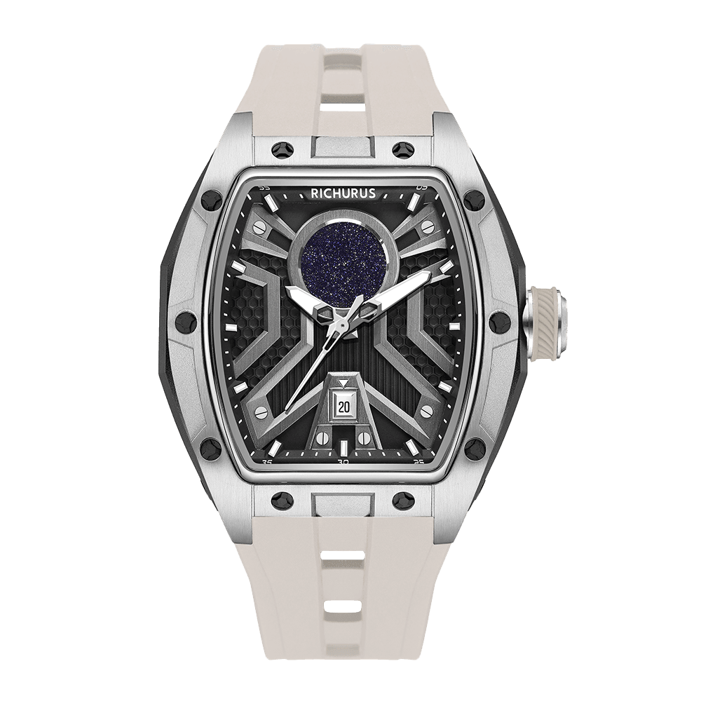 The Starship RS4 – Silver/White – Kyanite Sand - RichurusWatches