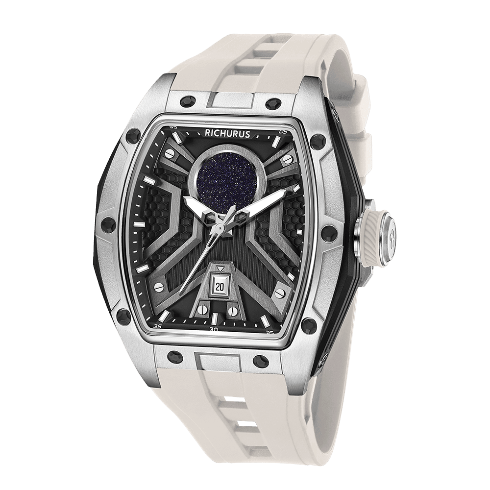 The Starship RS4 – Silver/White – Kyanite Sand - RichurusWatches